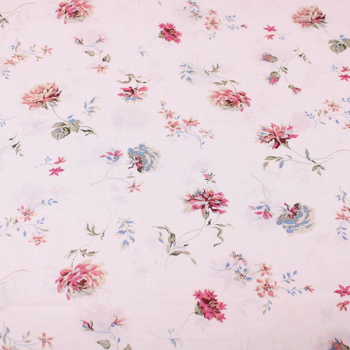 Vintage Flowers Linen Viscose Florals Pattern Dressmaking Women Fabric material sustainable woven Print  Natural