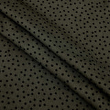 Viscose Twill Black Spots Print Dress Fabric Women Material Lawn Dressmaking Drape Khaki