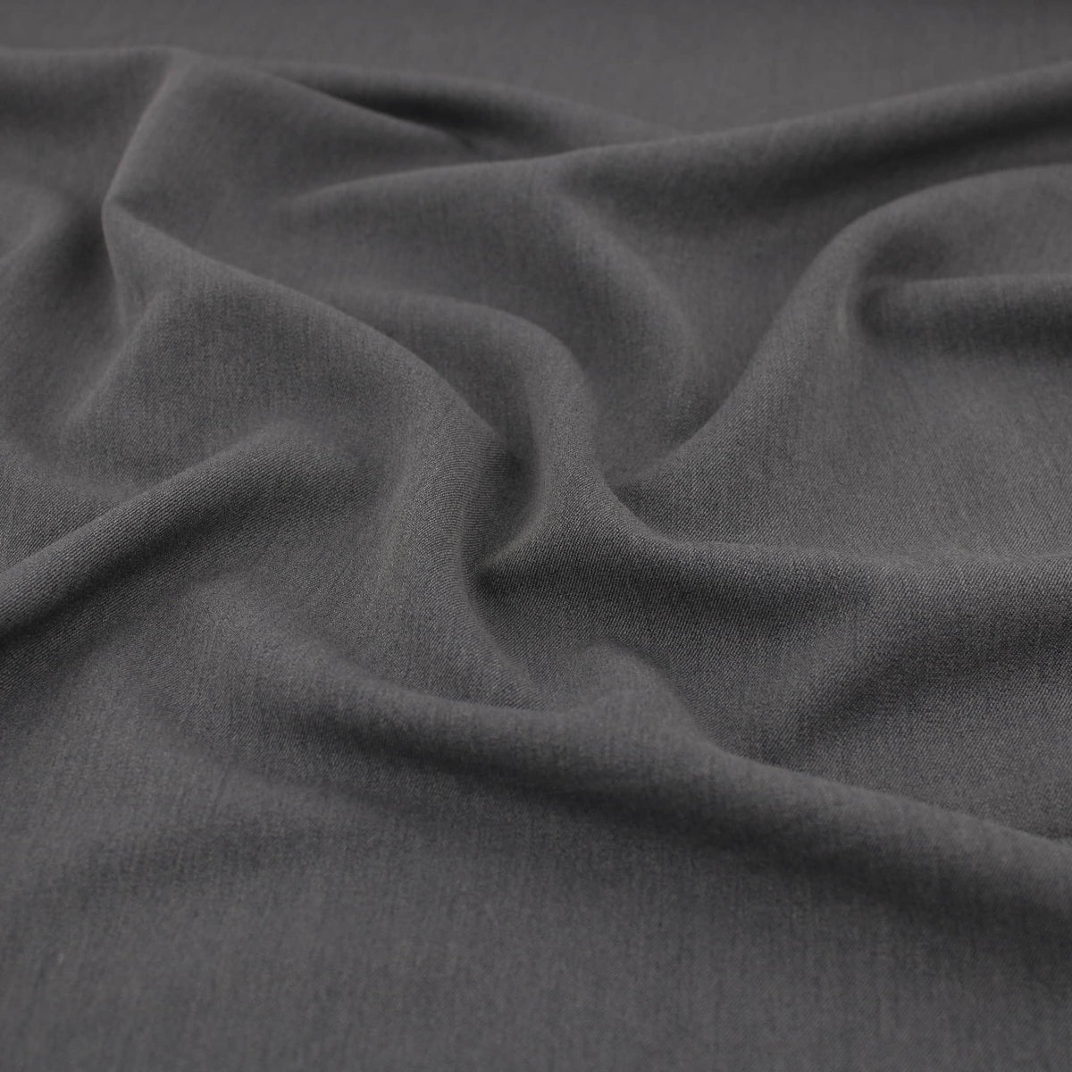Viscose Wool-Touch Suiting Fabric Material Blend Fabric Tailoring Dressmaking Suit Trouser Tuxedo Menswear smart Dark Grey