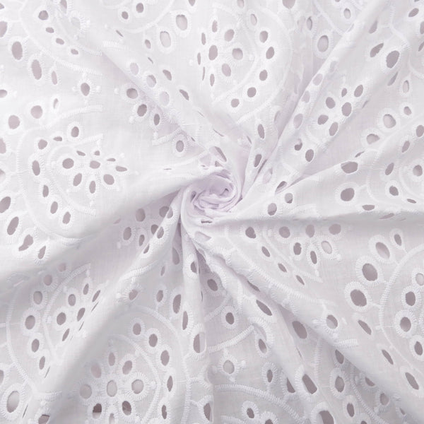 Remi Broderie Cotton Dress In White Gracie Embroidery Ivory - Foto 11