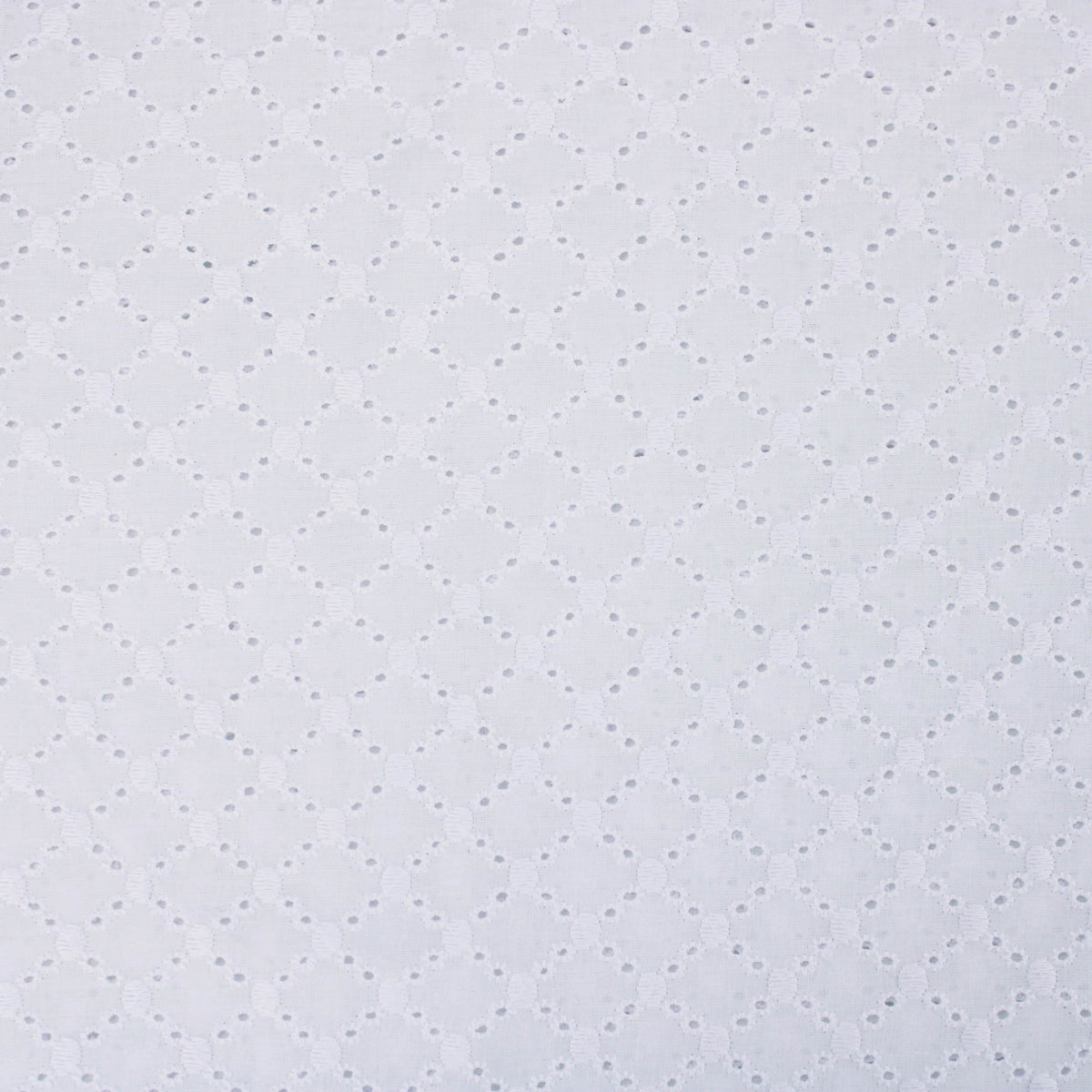 embroidered pure cotton dressmaking women kids fabric Dotty Grid