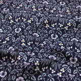 William Morris Natures Dream Organic Cotton Eyebright Midnight Navy Organic Cotton Fabric Eyebright Midnight Navy