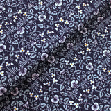 William Morris Natures Dream Organic Cotton Eyebright Midnight Navy Organic Cotton Fabric Eyebright Midnight Navy