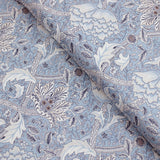 William Morris Natures Dream Organic Cotton Windrush Dream Blue Organic Cotton Fabric Windrush Dream Blue