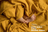 Double Gauze Plain Pure Cotton - Gold